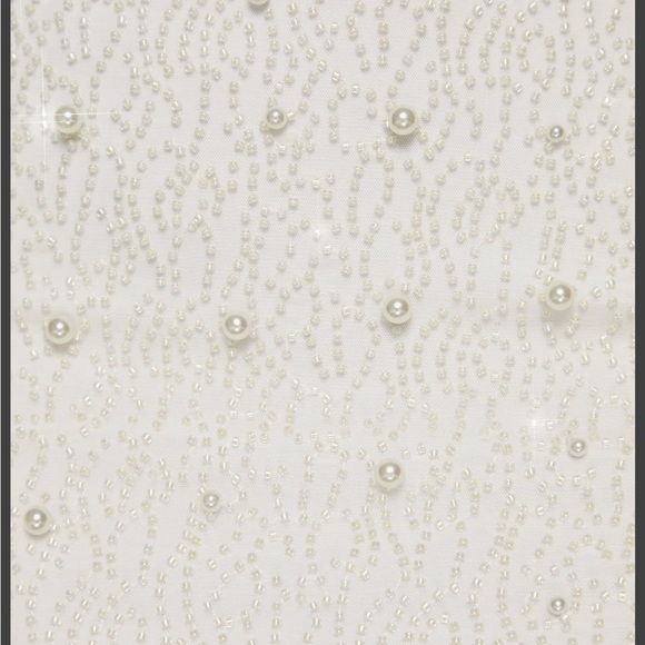 Oh Polly embellished maxi skirt in ivory, size 4 - Picture 3 of 5